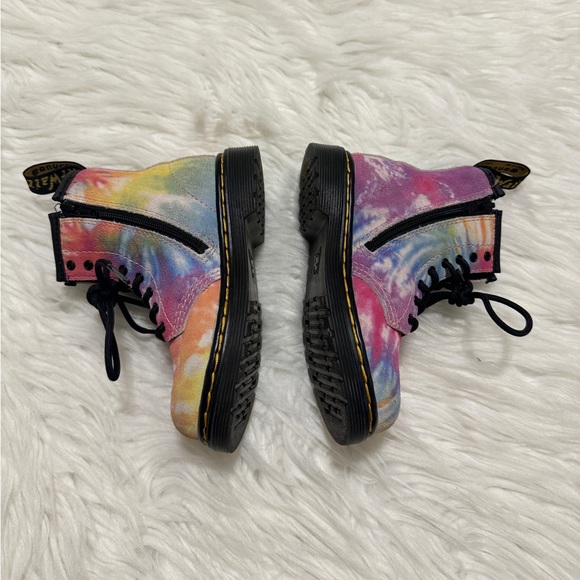 Dr.Martens Tie Dye lace up boots size 9T - Picture 6 of 9